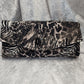 Animal Print Double Zip Wallet