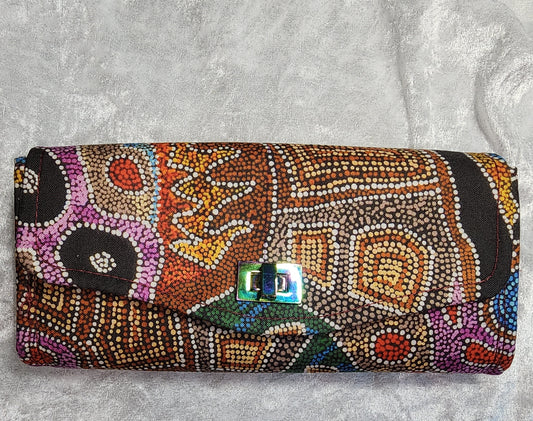 Indigenous Glitz Double Zip Wallet #3