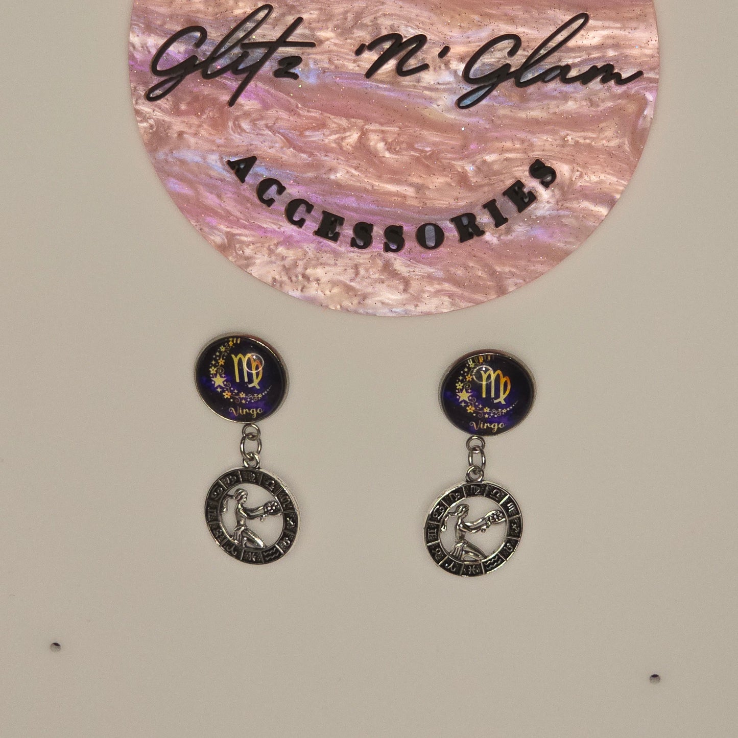 Star Sign Virgo Earrings #1