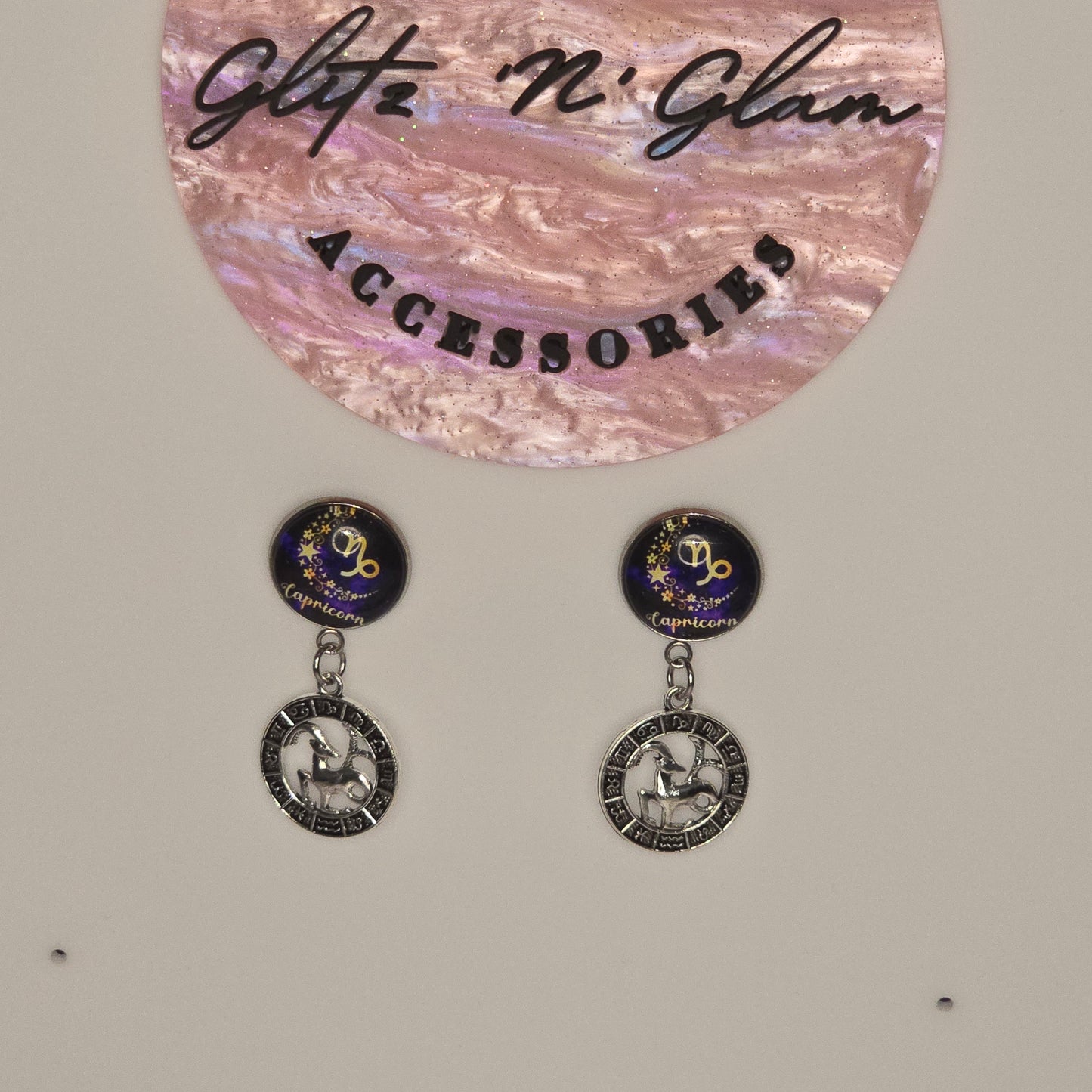 Star Sign Capricorn Earrings #1