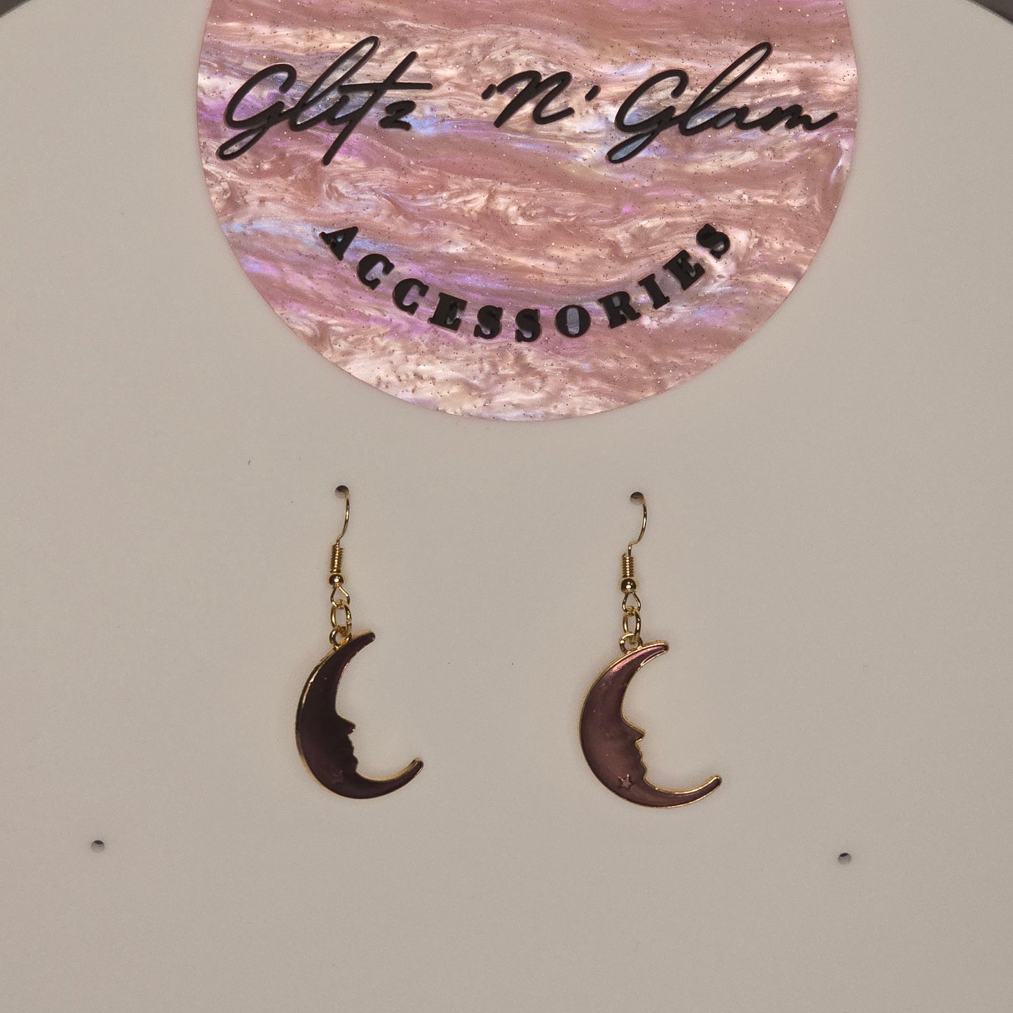 Enamel #18 Dangle Earrings