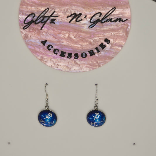 Star Sign Sagitarius Earrings #2