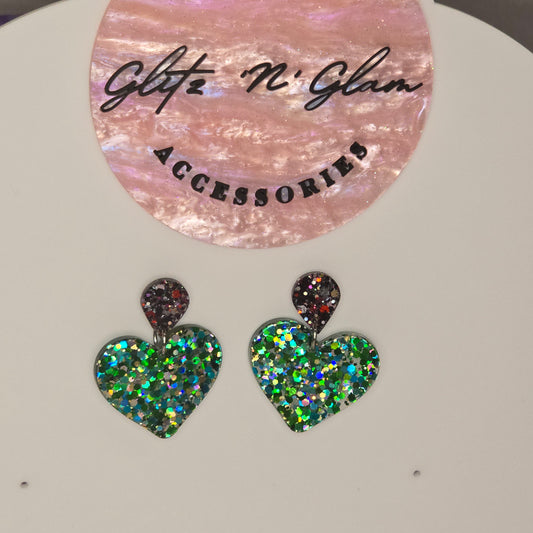 Love Heart #73 Dangle Earrings