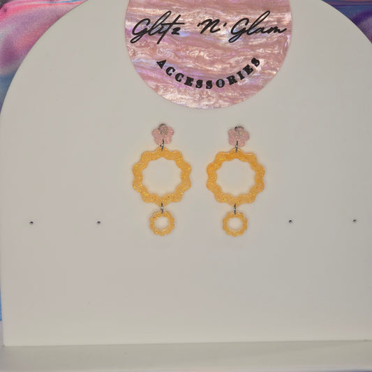 Squiggly Circle #02 Dangle Earrings