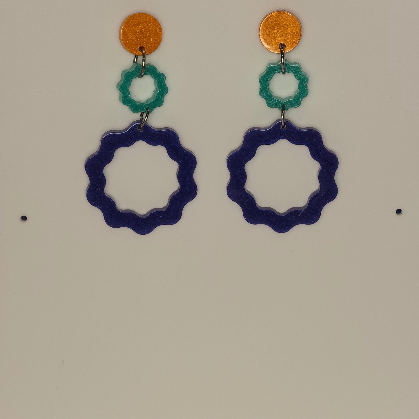 Squiggly Circle #01 Dangle Earrings