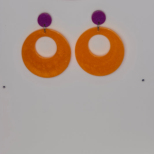 Retro Circle #20 Dangle Earrings