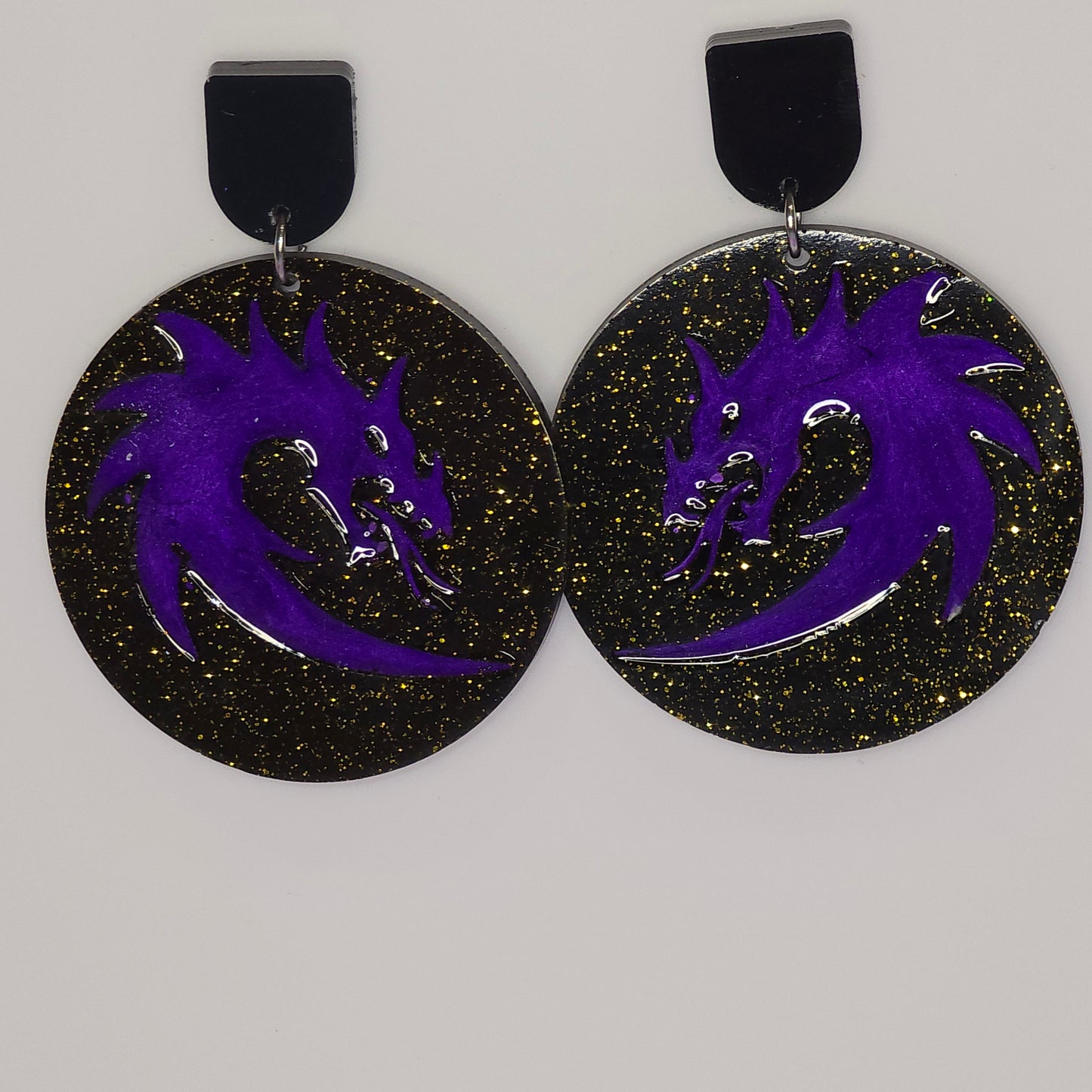 Dragon Circle #01 Dangle Earrings