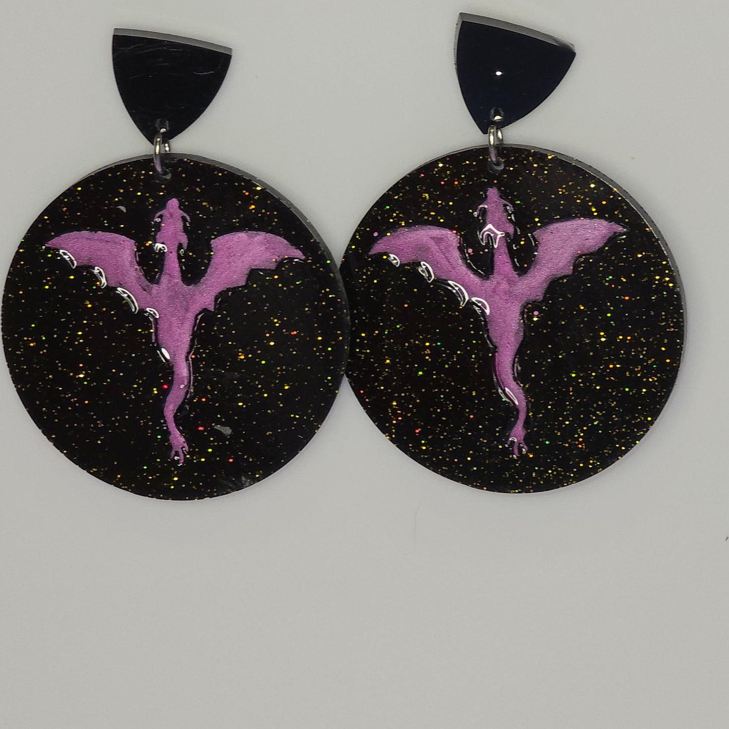 Dragon Circle #03 Dangle Earrings