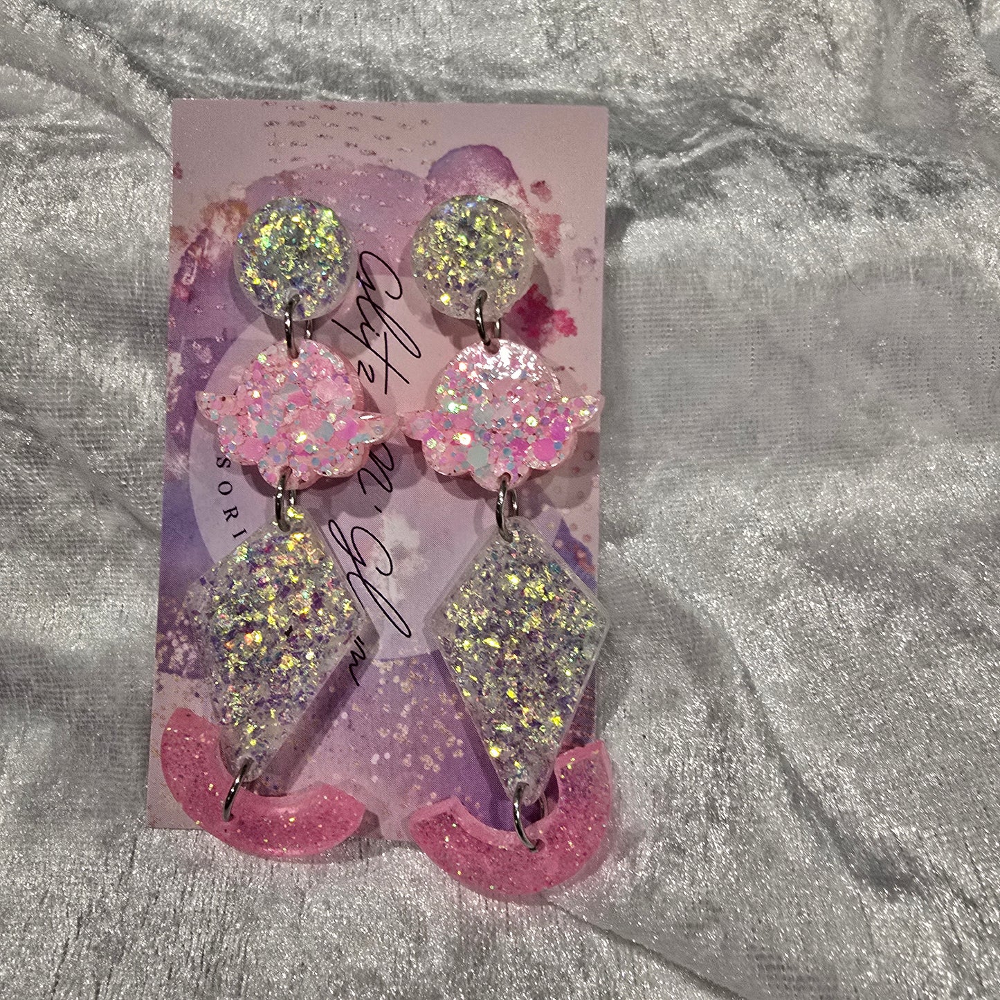 Abstract #4 Dangle Earrings