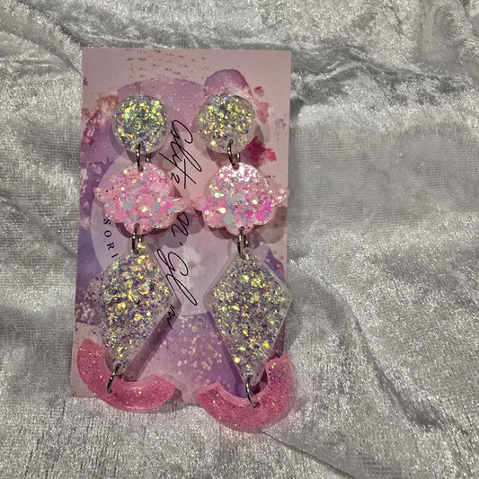 Abstract #4 Dangle Earrings