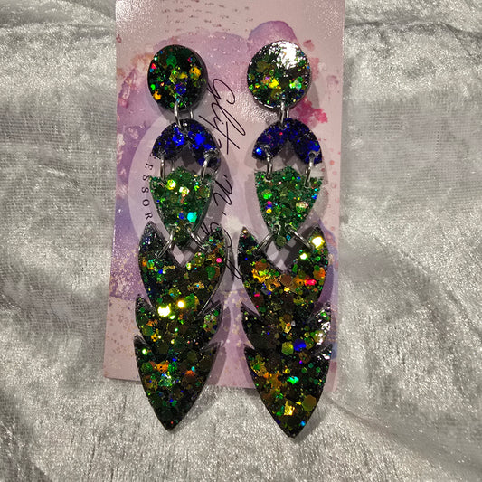 Abstract #7 Dangle Earrings
