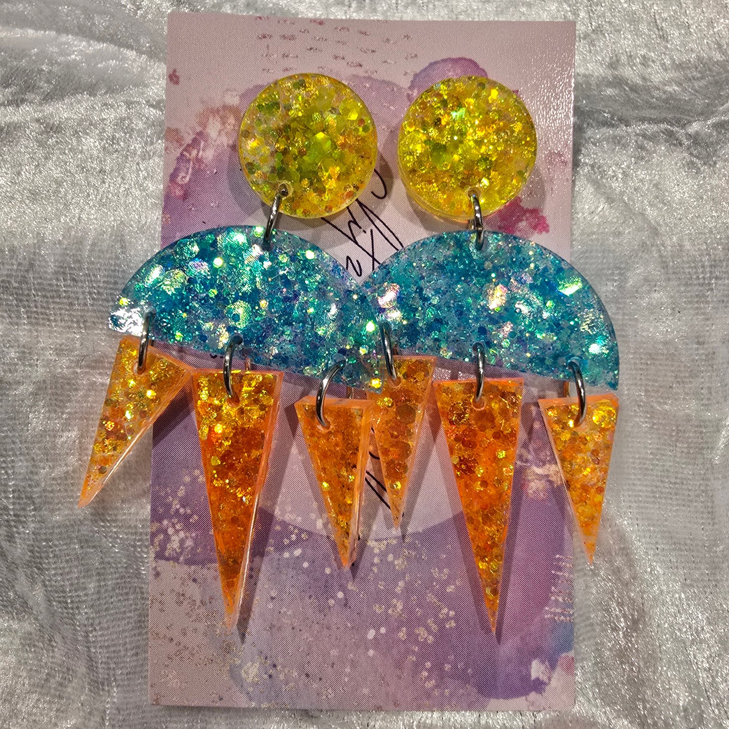 Abstract #30 Dangle Earrings