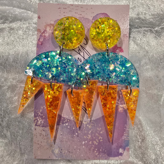 Abstract #30 Dangle Earrings