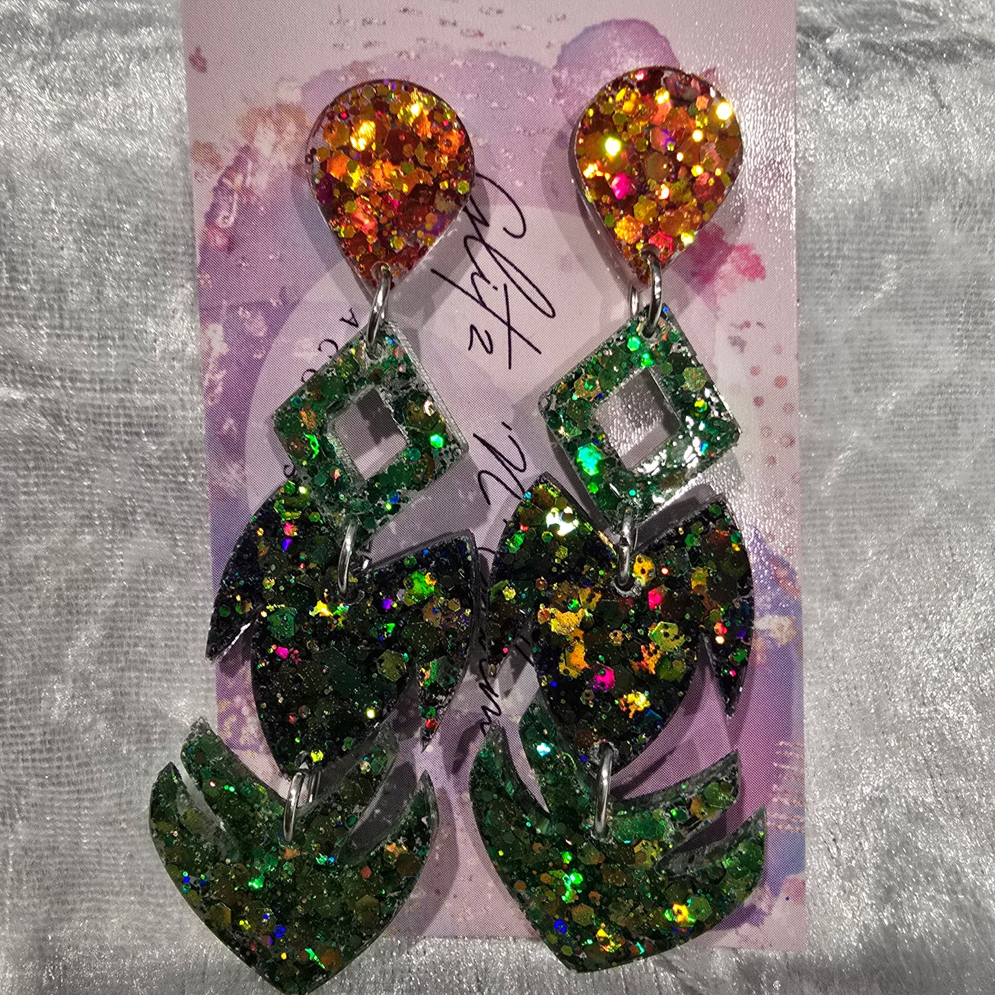 Abstract #8 Dangle Earrings