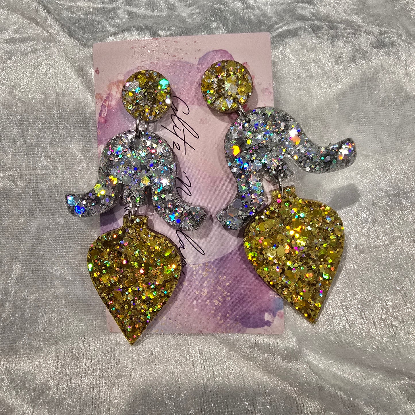 Abstract #13 Dangle Earrings