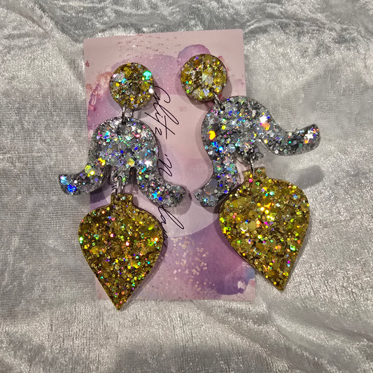 Abstract #13 Dangle Earrings