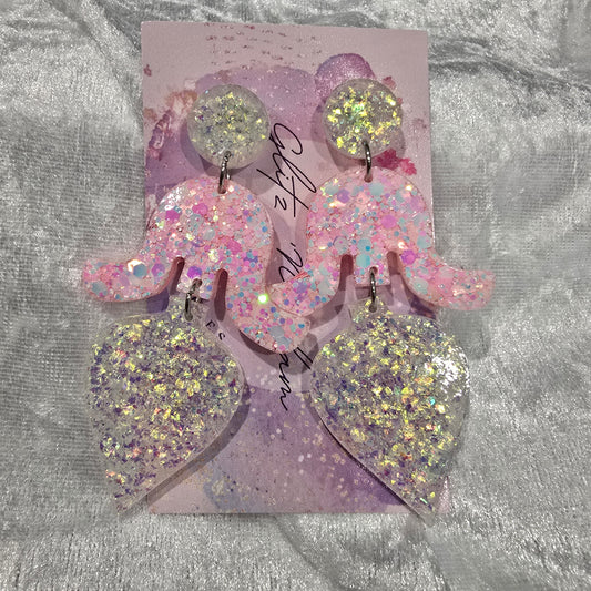 Abstract #14 Dangle Earrings