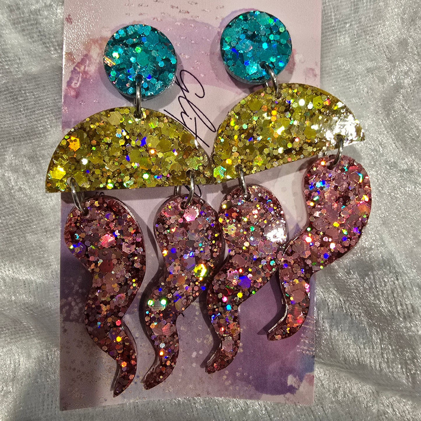 Abstract #27 Dangle Earrings