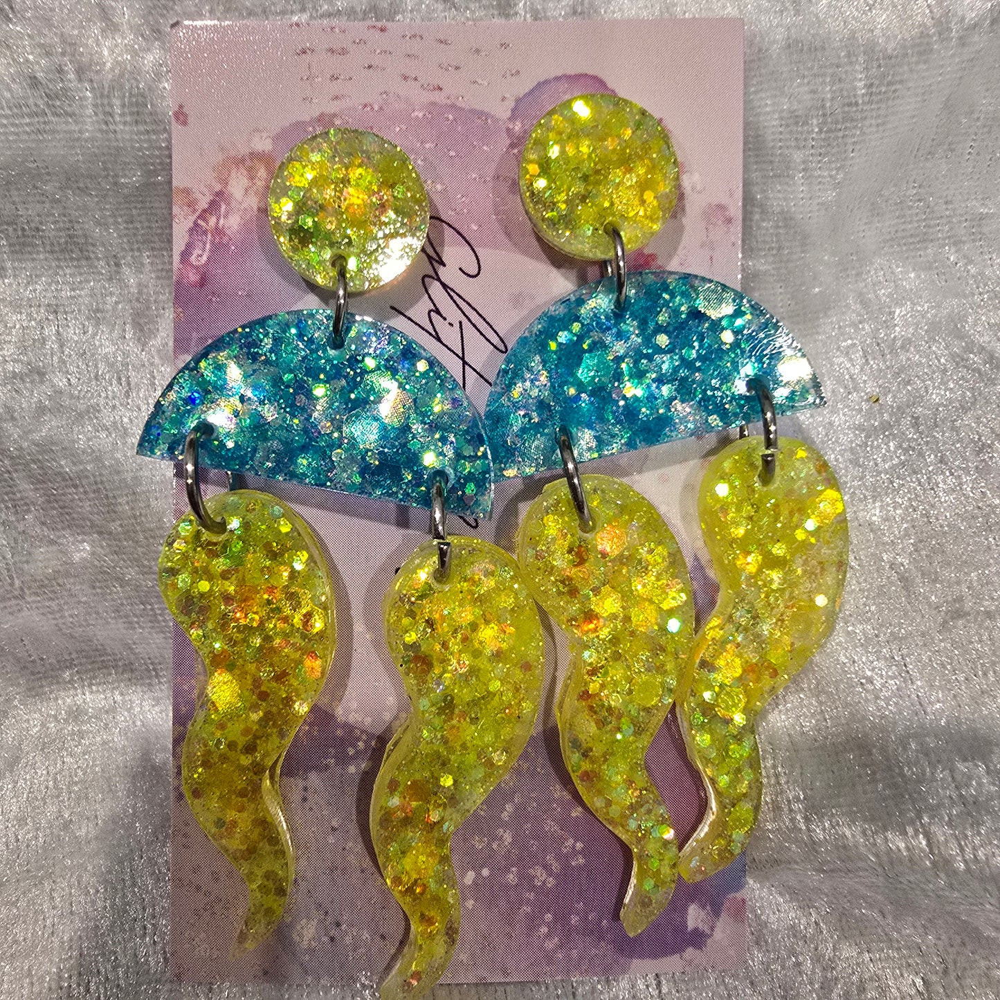 Abstract #25 Dangle Earrings