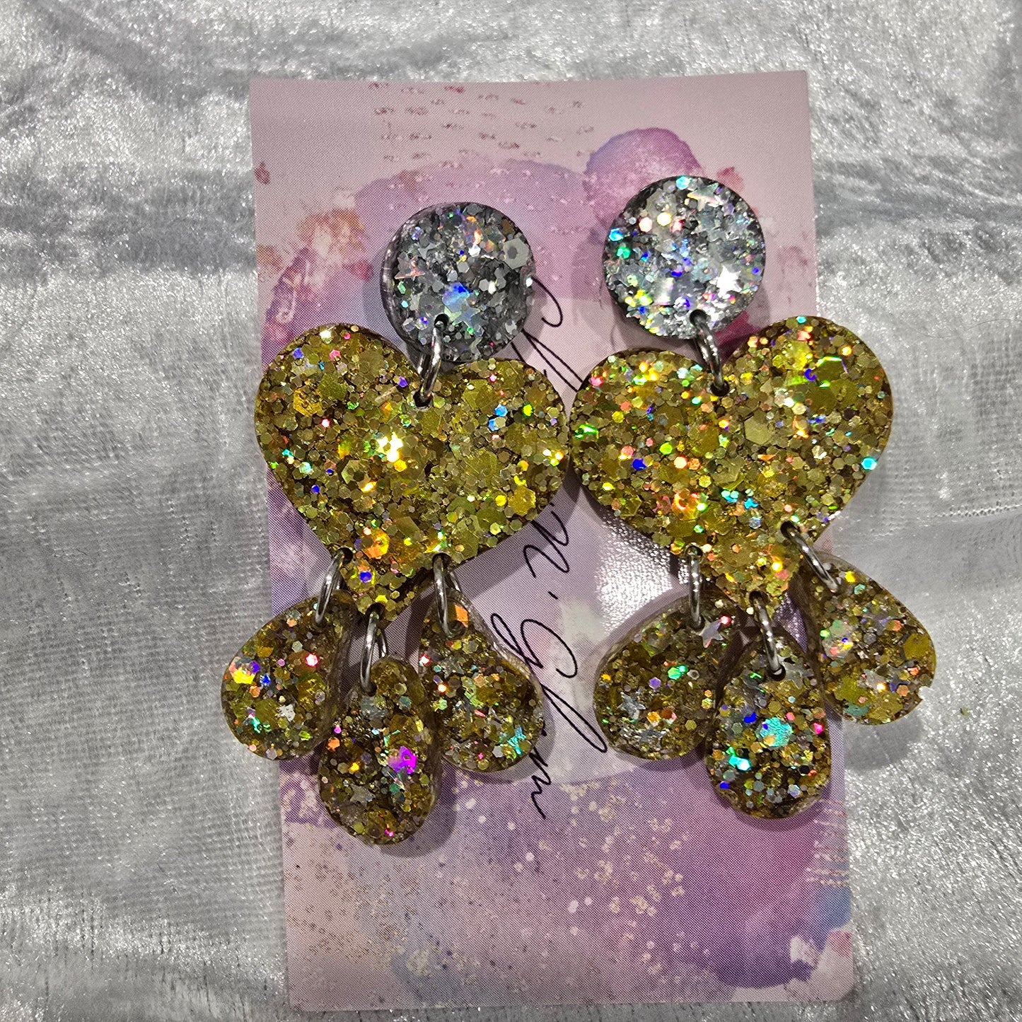 Love Heart #76 Dangle Earrings