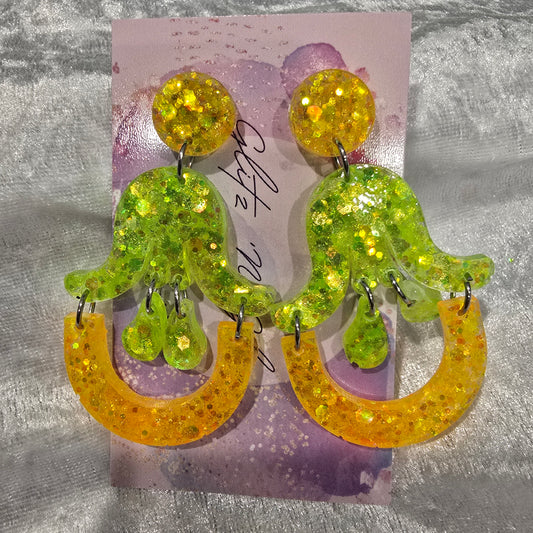 Abstract #32 Dangle Earrings