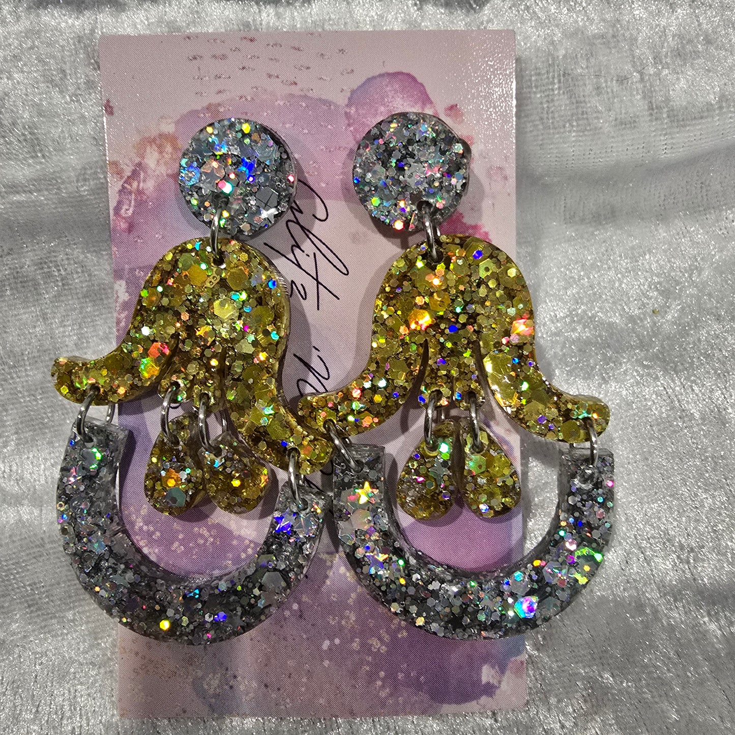 Abstract #31 Dangle Earrings