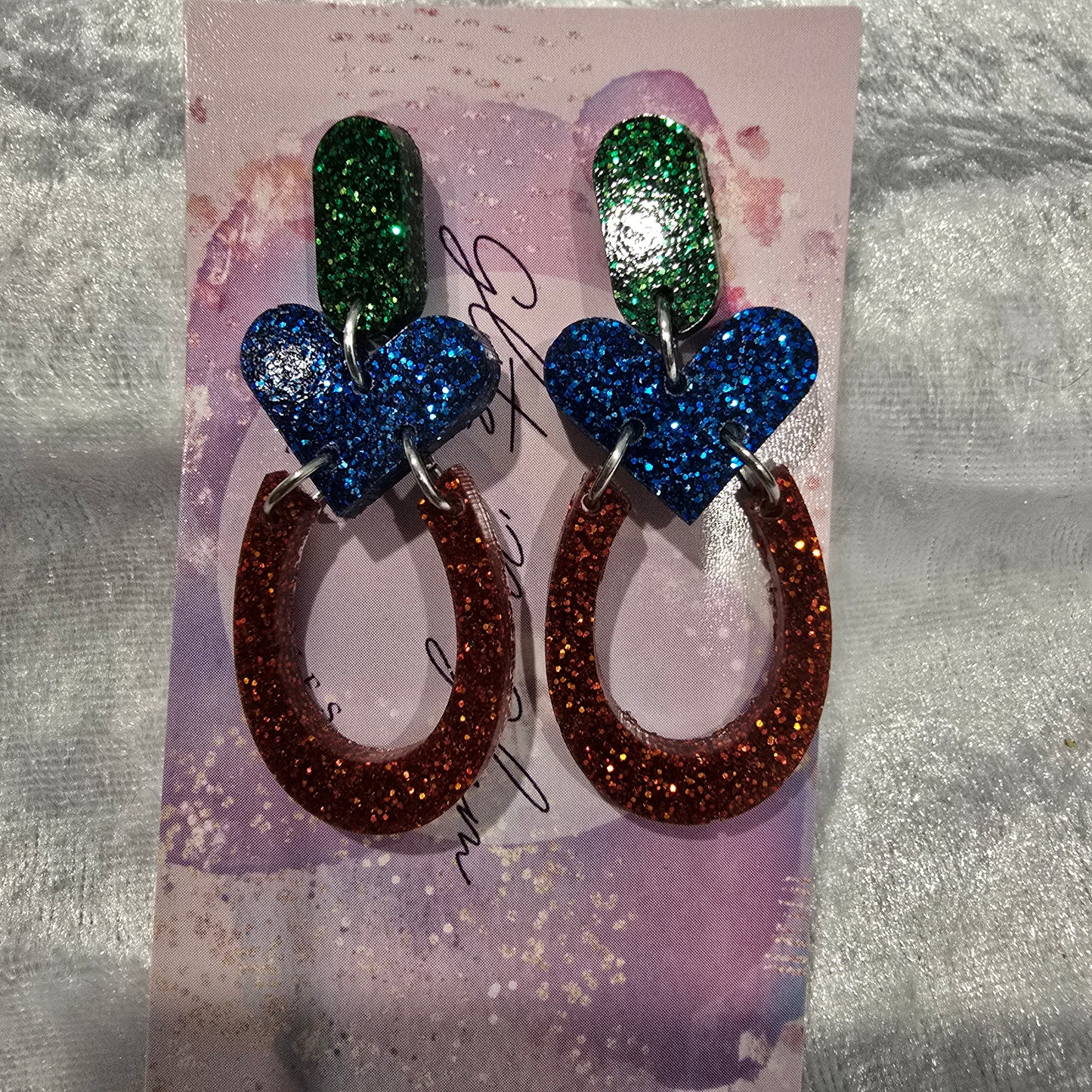 Abstract #42 Dangle Earrings