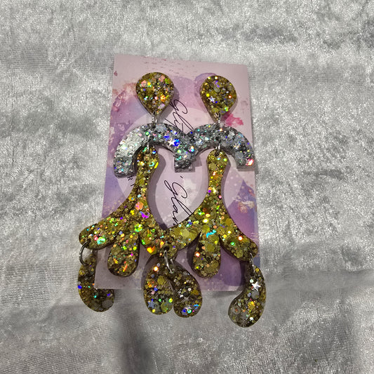 Abstract #35 Dangle Earrings