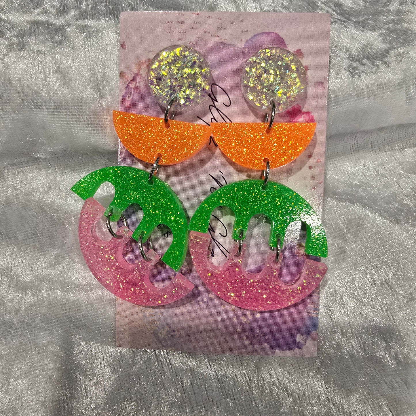 Abstract #24 Dangle Earrings