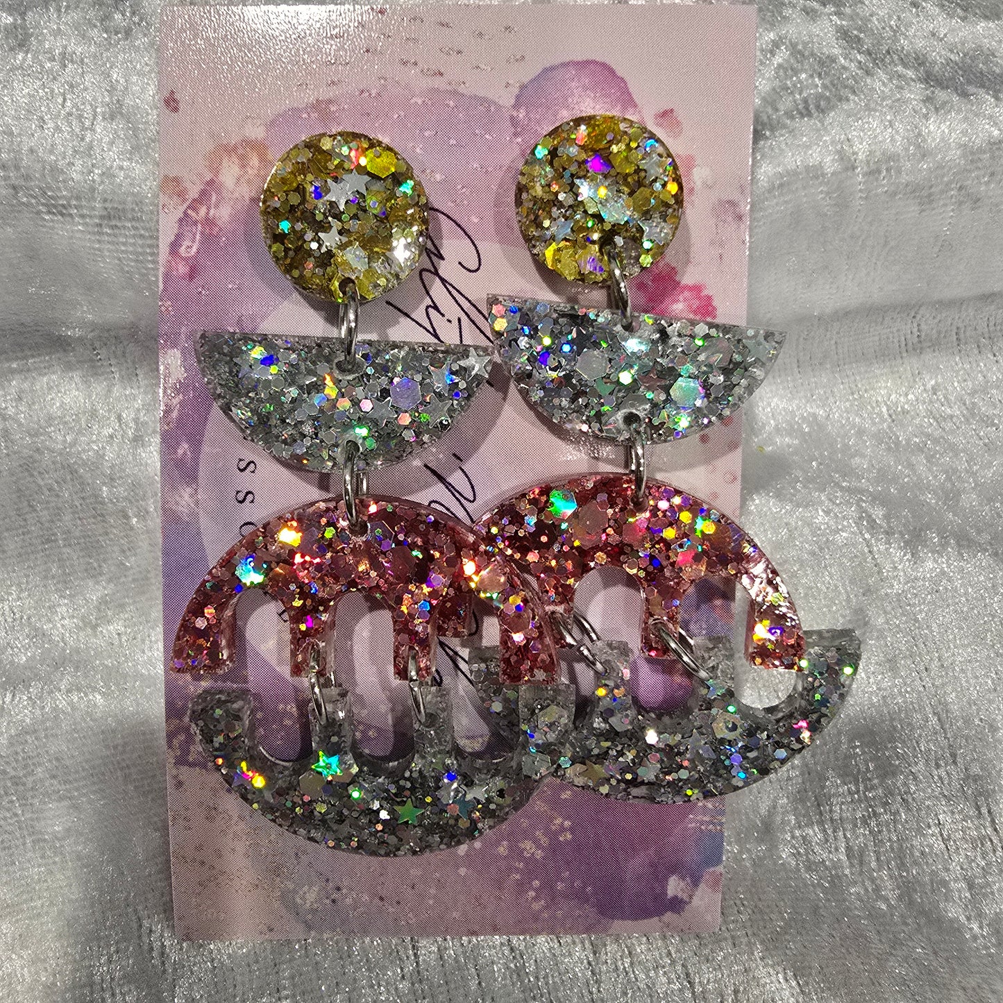 Abstract #23 Dangle Earrings