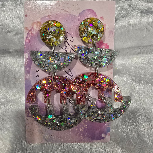 Abstract #23 Dangle Earrings