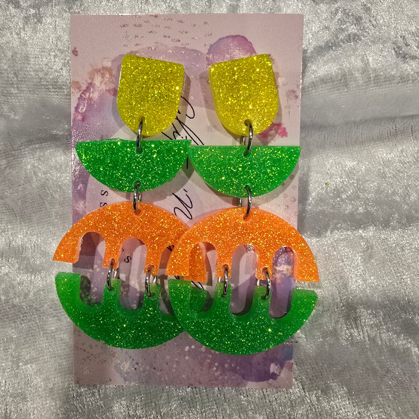 Abstract #22 Dangle Earrings