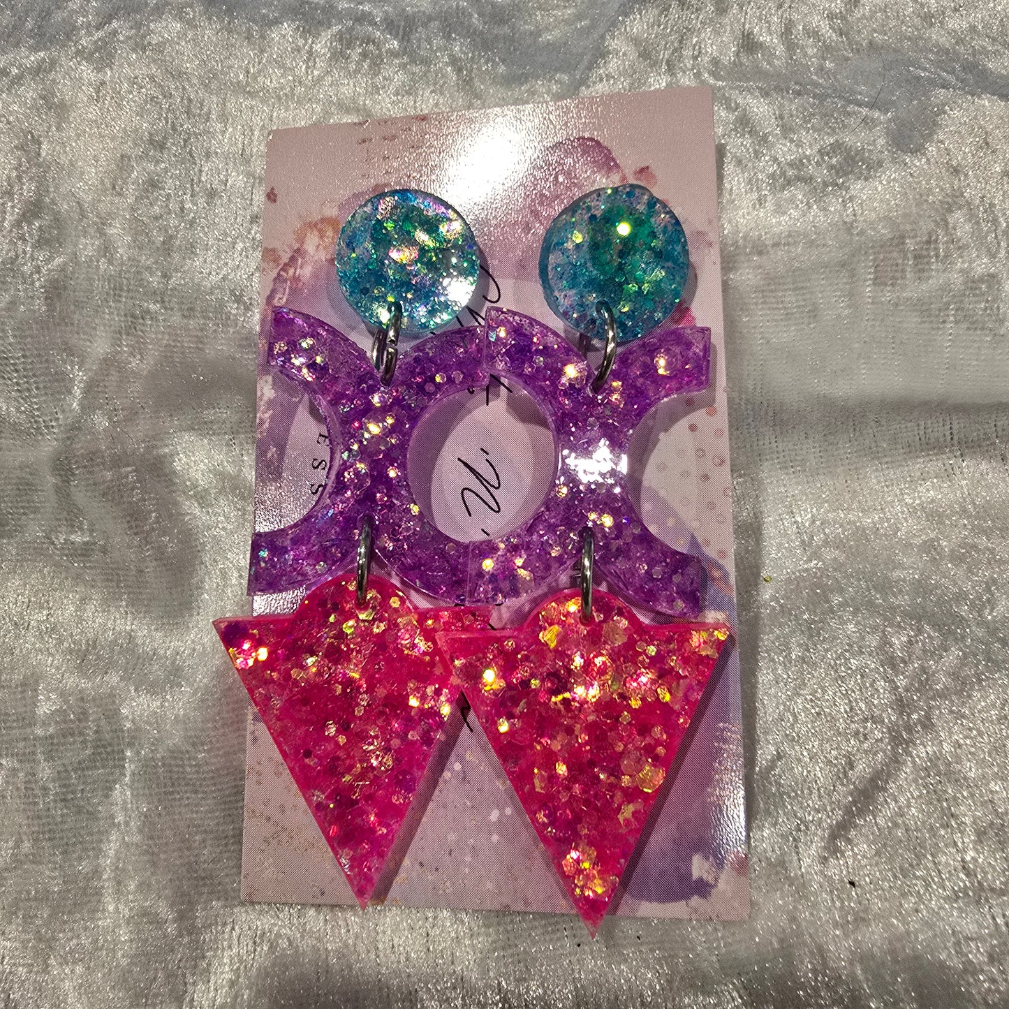 Abstract #17 Dangle Earrings