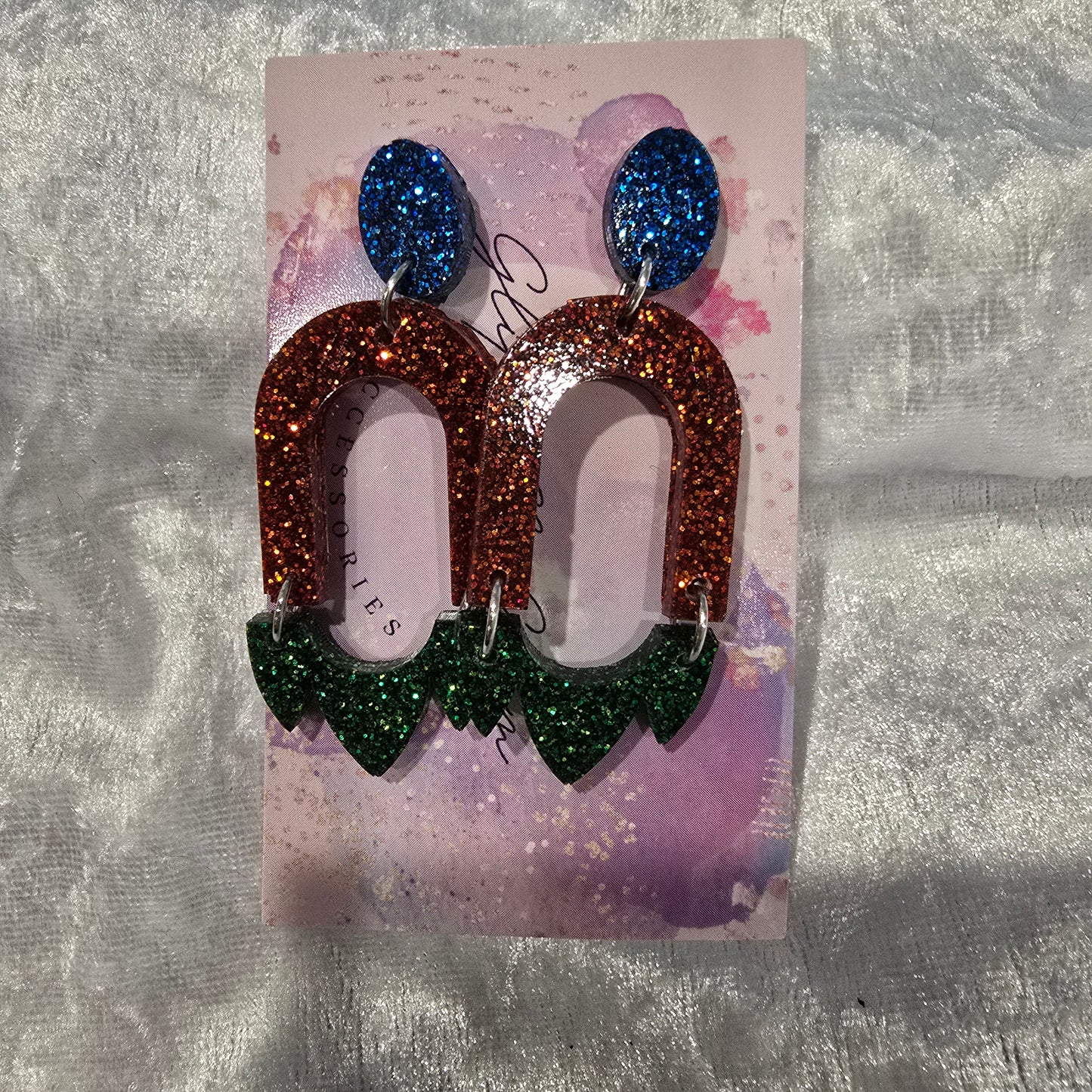 Abstract #40 Dangle Earrings