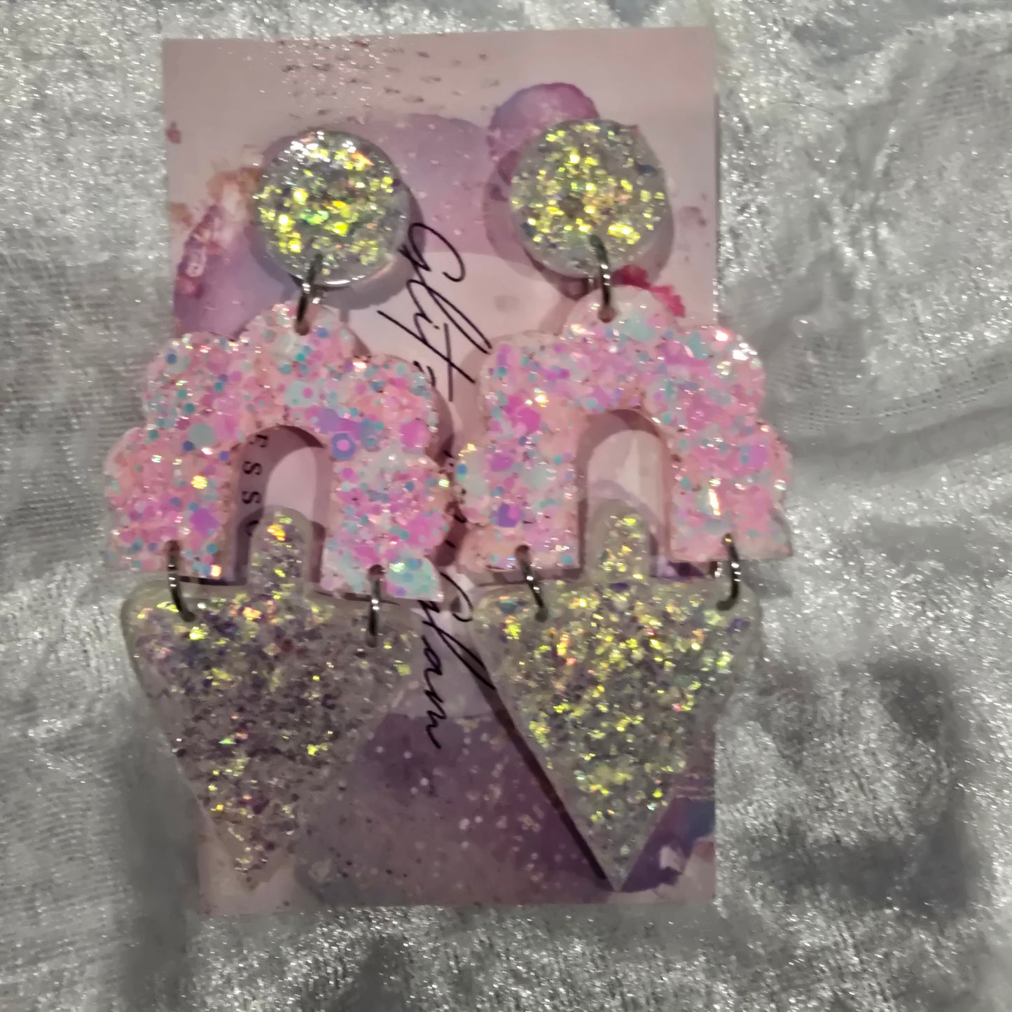 Abstract #36 Dangle Earrings