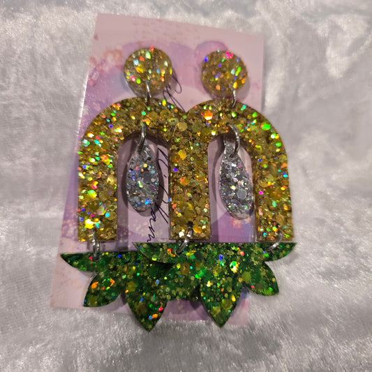 Abstract #6 Dangle Earrings