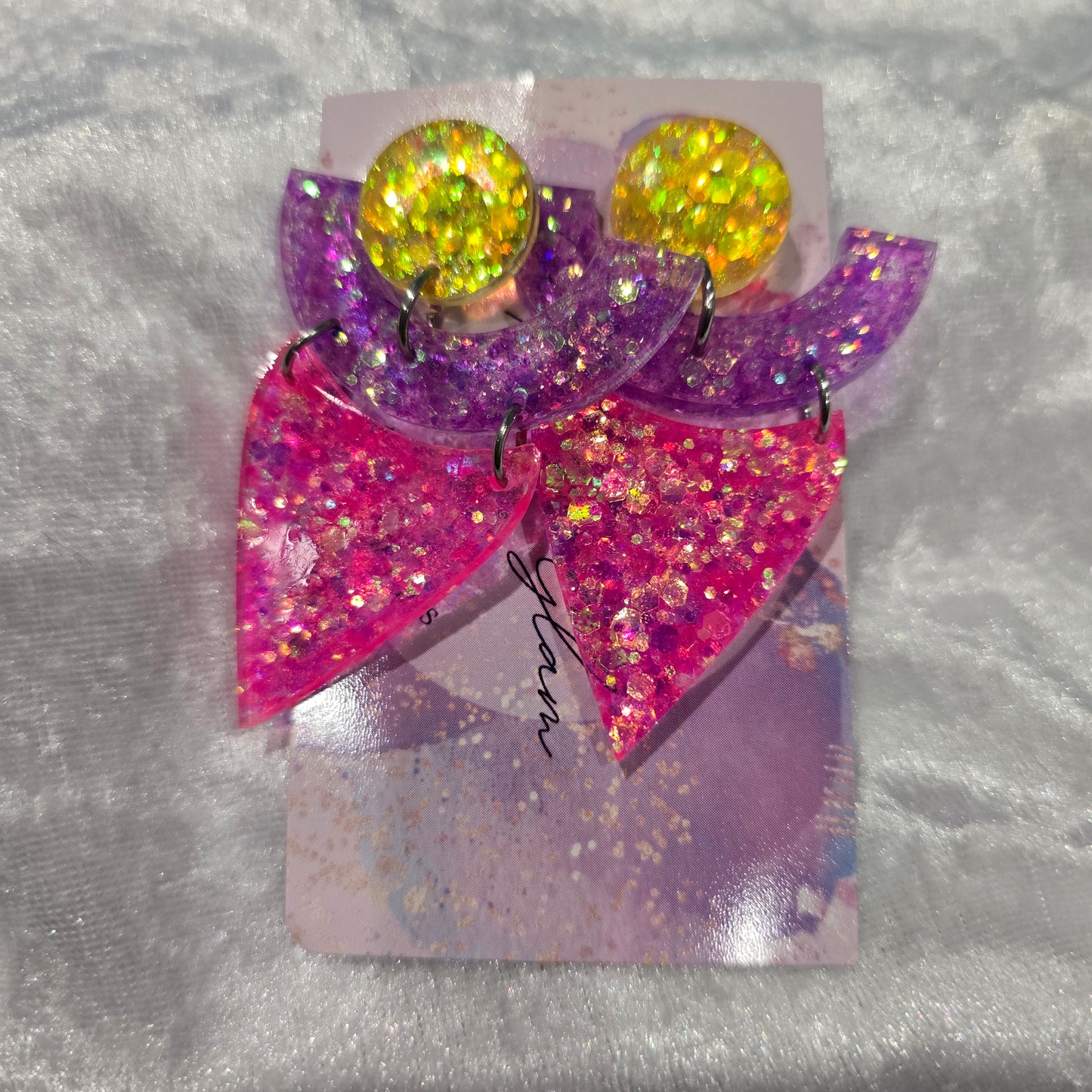 Abstract #19 Dangle Earrings