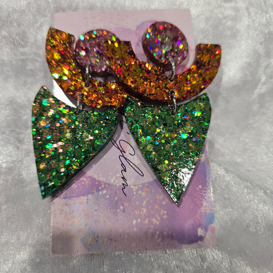 Abstract #20 Dangle Earrings