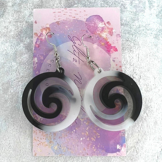 Spiral #10 Dangle Earrings