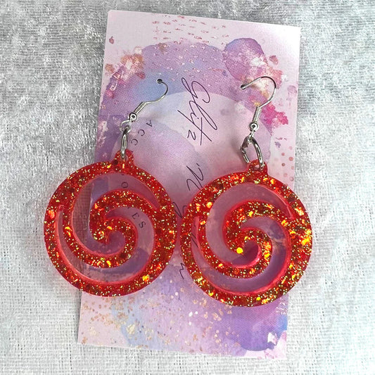 Spiral #8 Dangle Earrings