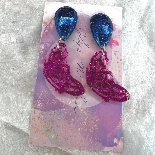 Butterfly Wing #22 Dangle Earrings