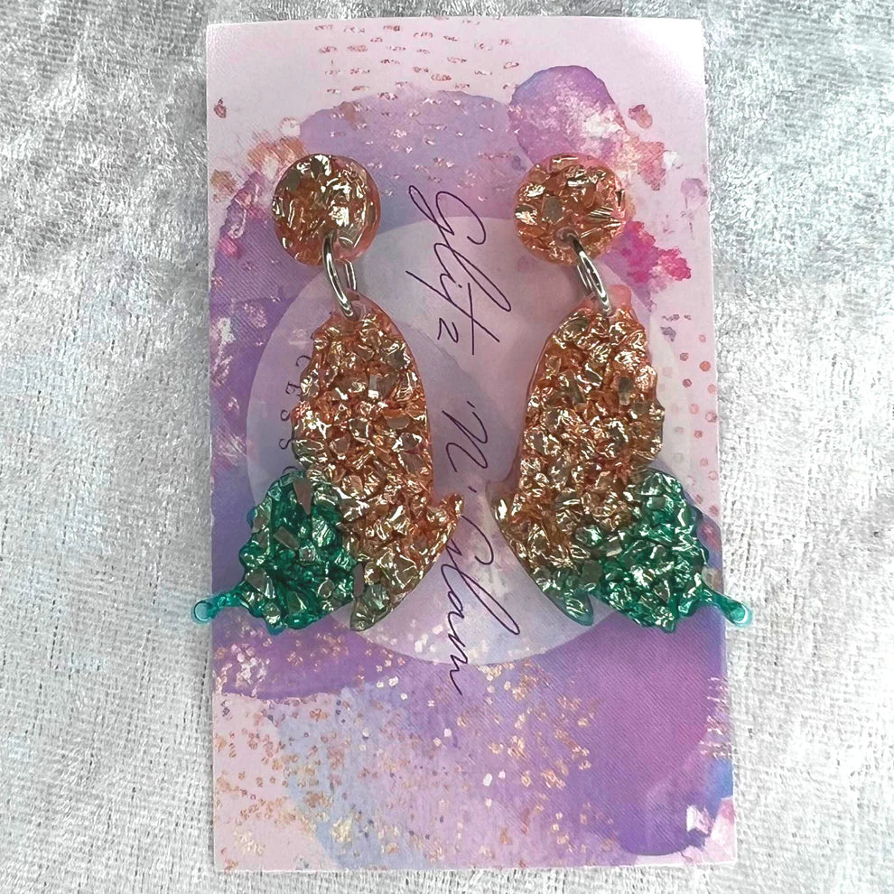 Butterfly Wing #14 Dangle Earrings