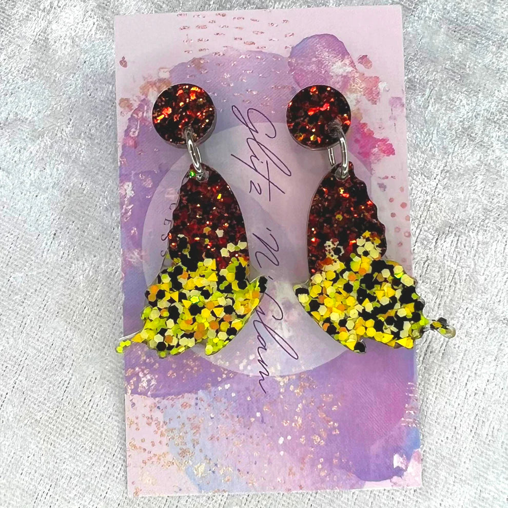 Butterfly Wing #13 Dangle Earrings