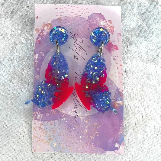 Butterfly Wing #7 Dangle Earrings