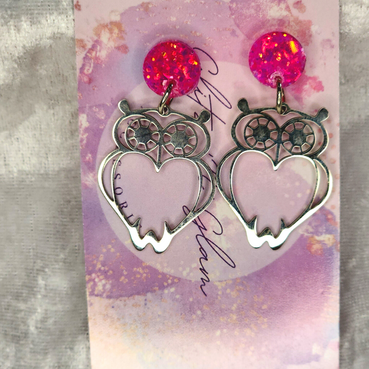 Owl Stainless Steel Earrings