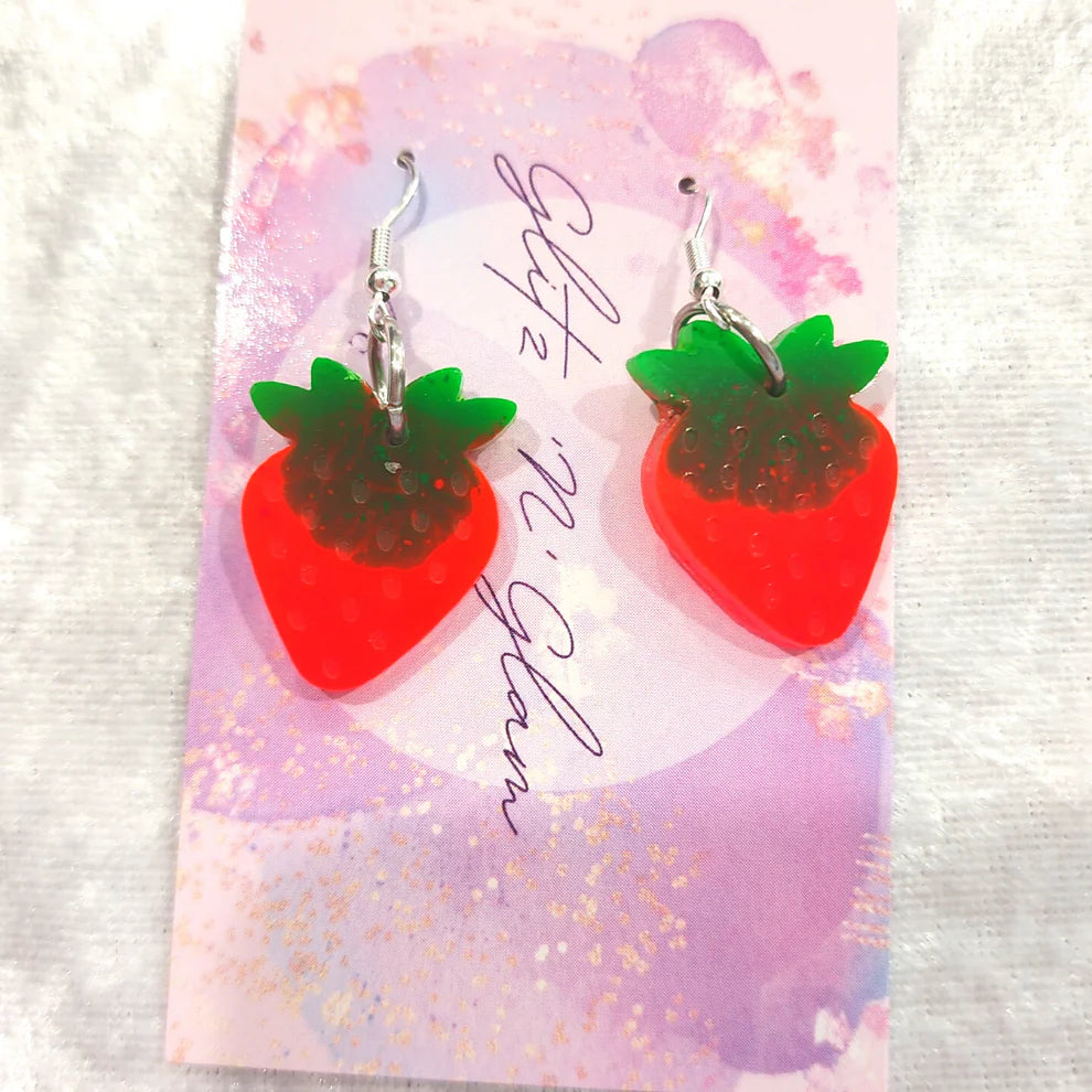 Strawberry Dangle #12 Earrings