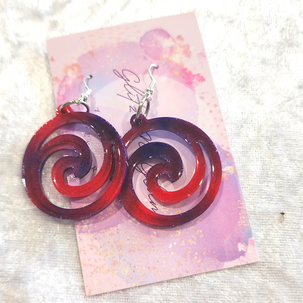 Spiral #14 Dangle Earrings