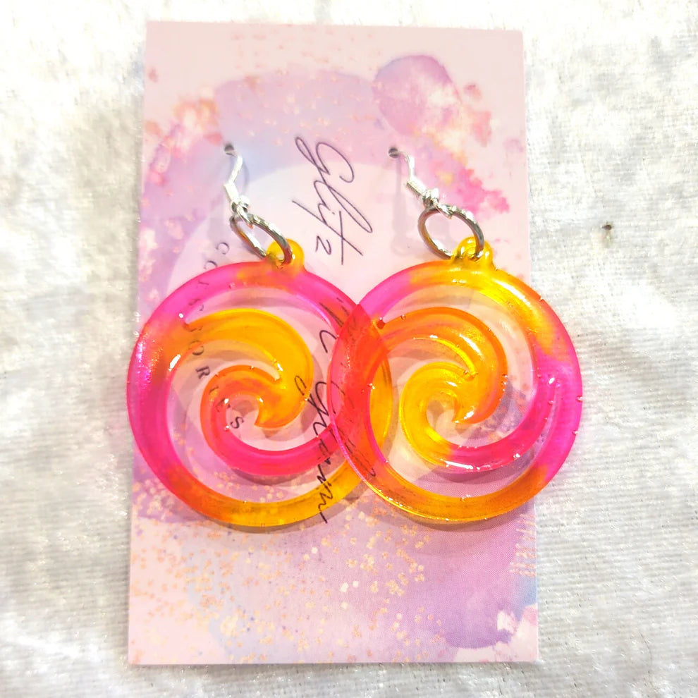 Spiral #12 Dangle Earrings