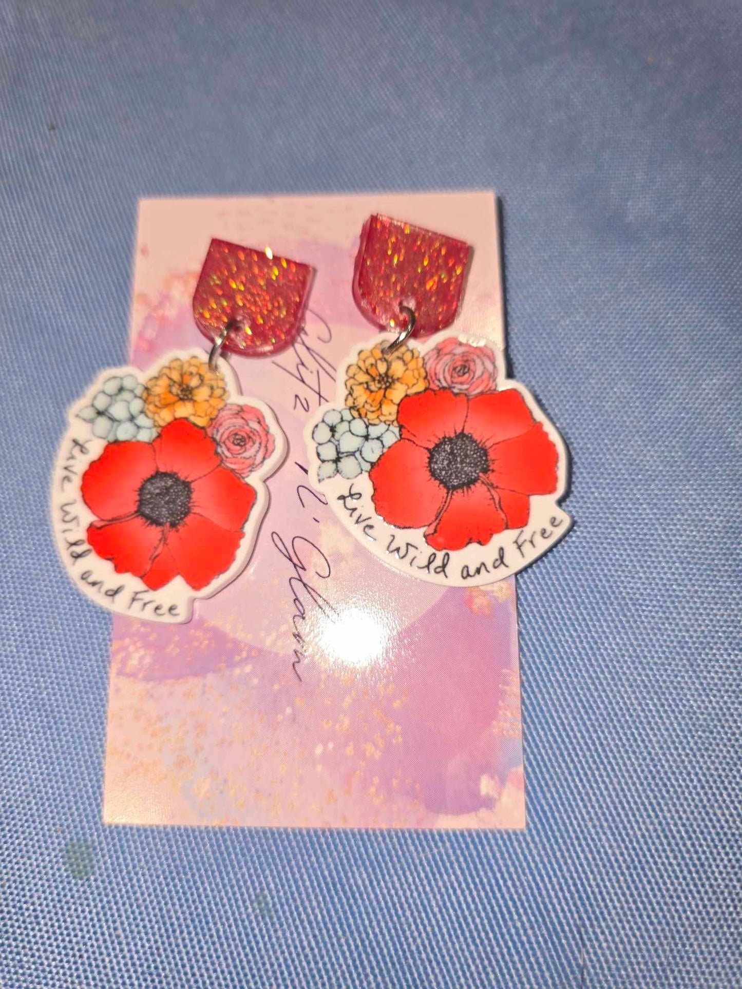 Poppy Earrings #1