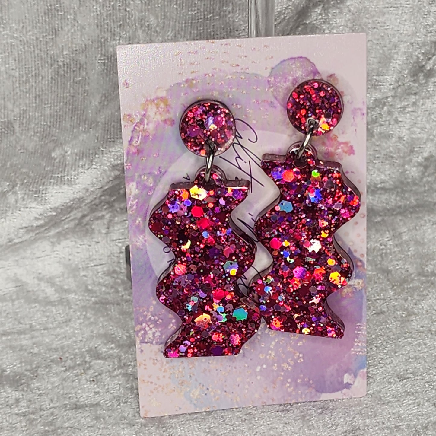 Squiggle #10 Dangle Earrings